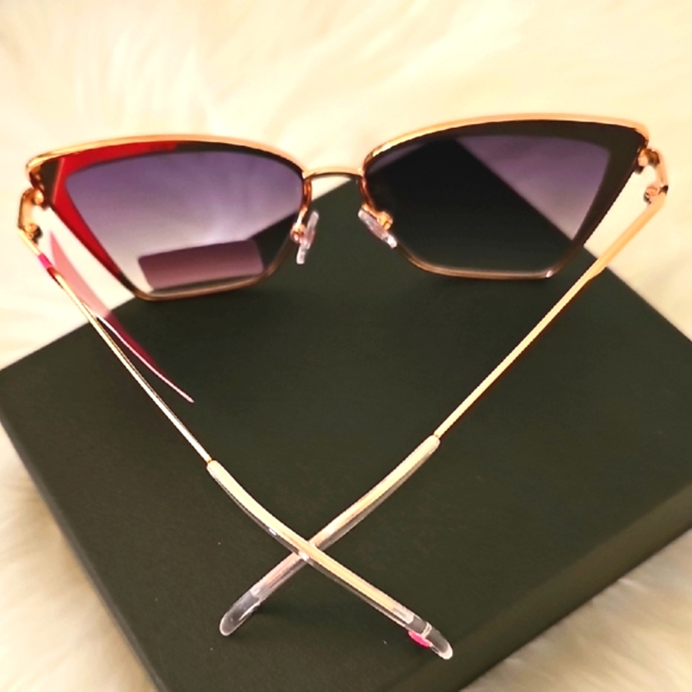 NWT Betsey Johnson Shine Time Cateye Sunglasses - Picture 8 of 15